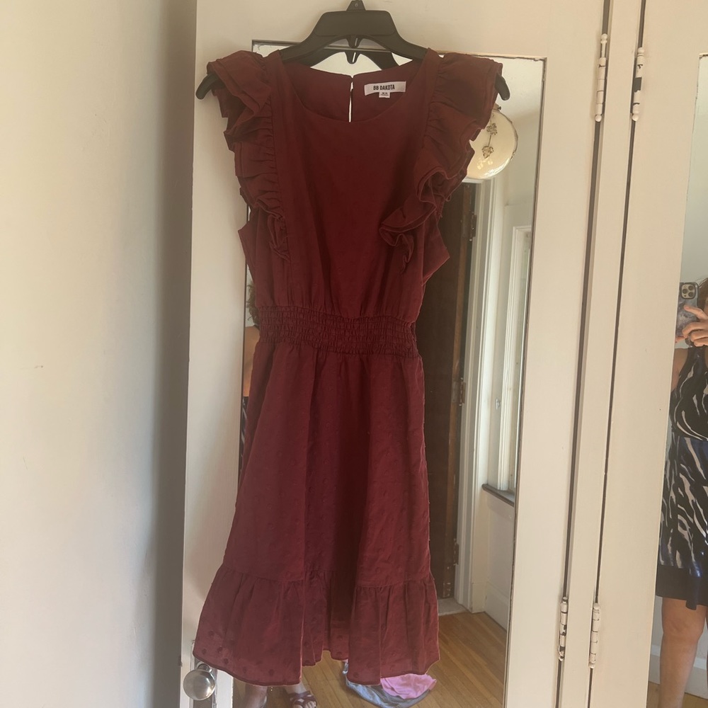 GORGEOUS BB DAKOTA MERLOT DRESS